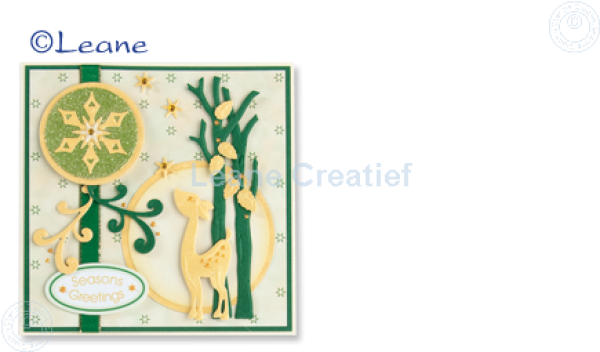 Stanzschablone Lea'bilities, Reh, Bäume (Deer & Trees)